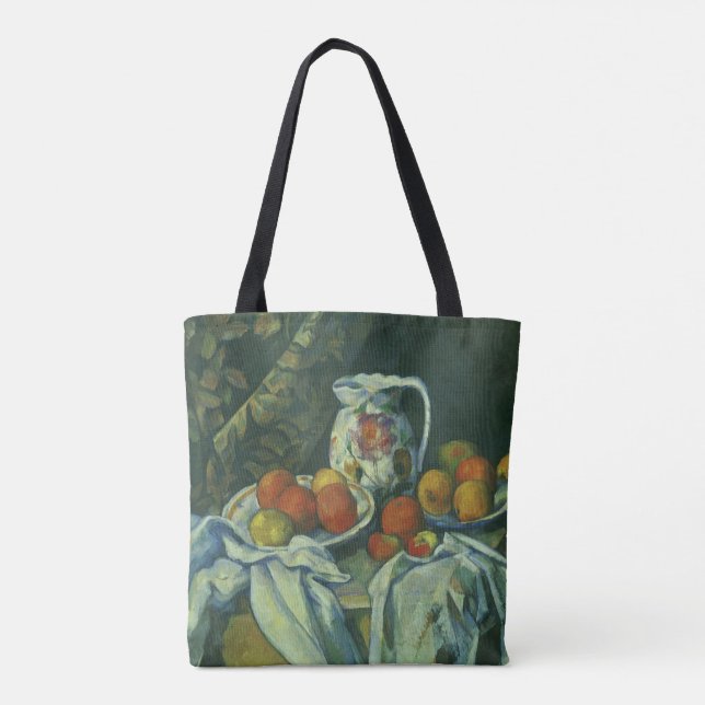 Tote Bag Still Life, Curtain and Pitcher par Paul Cezanne (Dos)
