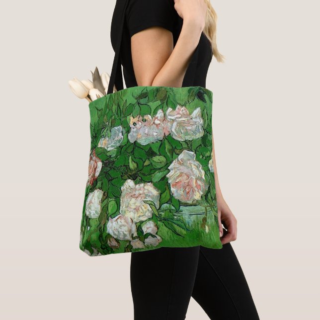 Tote Bag Still Life : Roses roses roses de Vincent van Gogh (De près)
