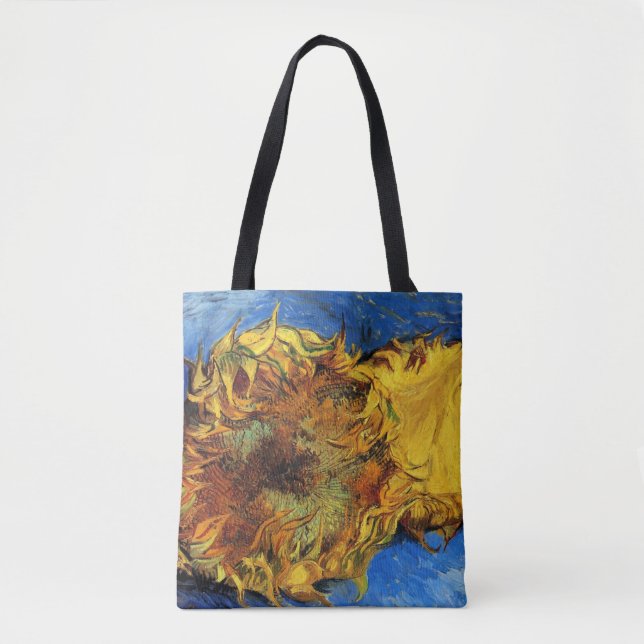 Tote Bag Still Life Two Cut Sunflowers par Vincent van Gogh (Devant)