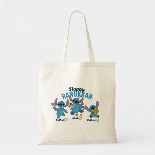 Tote Bag Stitch | Bonne Hanoukka (Devant)