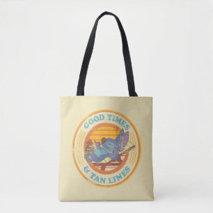 Tote Bag Stitch   Bons temps et lignes de bronzage