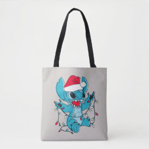 Tote Bag Stitch   Lumières de Noël