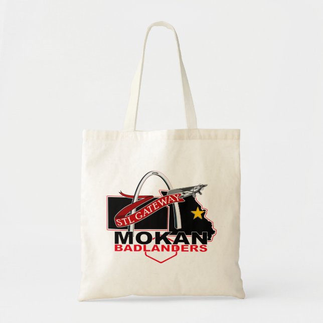 Tote Bag STL Gateway Missouri Badlanders (Devant)