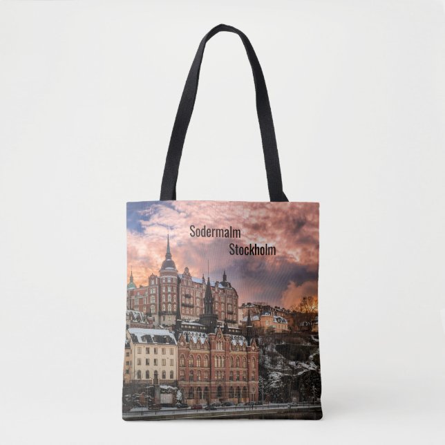 Tote Bag Stockholm, île de Sodermalm (Devant)