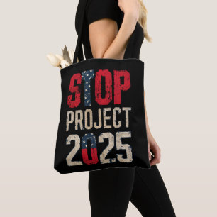 Tote Bag Stop Project 2025 Trump Biden Vintage