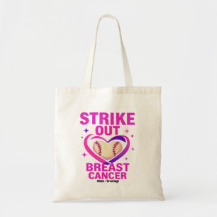 Tote Bag Strikeout Sensibilisation au cancer du sein Violen
