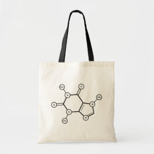 Tote Bag structure moléculaire de la caféine