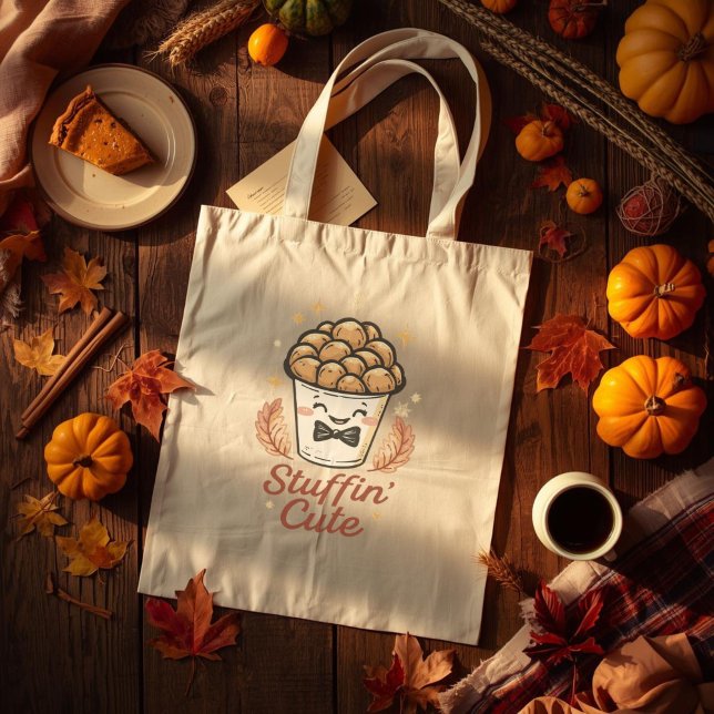Tote Bag Stuffin’ Cute - Drôle Thanksgiving Stuff Pun (Créateur téléchargé)