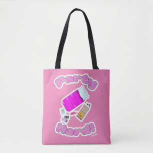 Tote Bag Stwood Party Hard Fun Slogan Dessin Joie