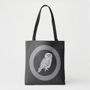Tote Bag Style antique Chouette grecque antique