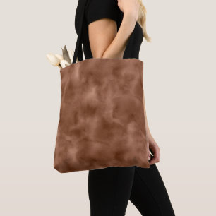 Tote Bag Style d'aquarelle Abstraite Brown