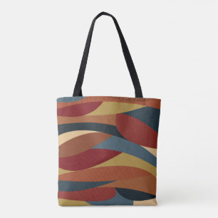 Tote Bag Style de verre de couleur géométrique opaque Abstr