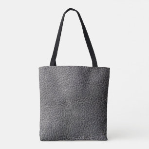 Tote Bag Style en cuir, copie en cuir noire gris-foncé de