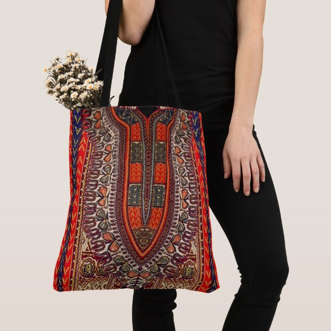 Tote Bag Style hippie indien (De près)