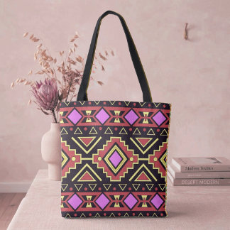Tote Bag Style Moderne Diamants Sud-Ouest