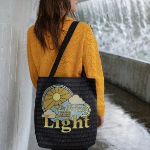Tote Bag Style rétro foi chrétienne Lumière soleil nuages