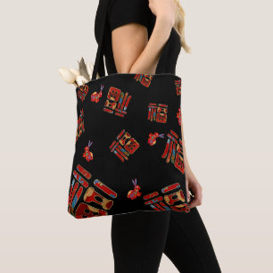 Tote Bag Stylish Rainbow Rabbit 福 Bénédictions Lunaire Anné