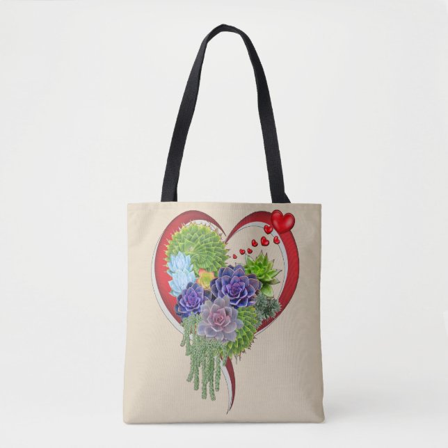 Tote Bag Succulent-mariage-bouquet (Devant)