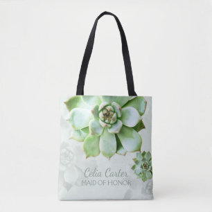 Tote Bag Succulente Mariage Maid of Honor