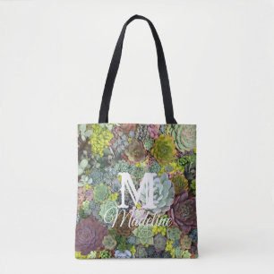 Tote Bag Succulents de verdure