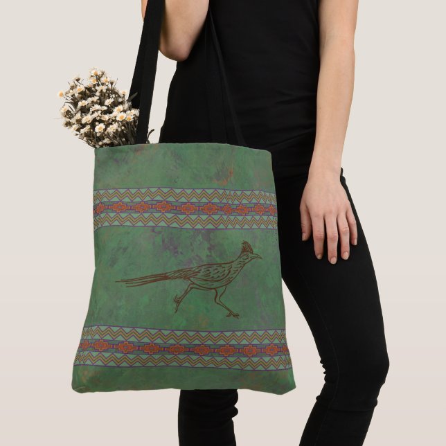 Tote Bag Sud-ouest Roadrunner Sagebrush Green (De près)