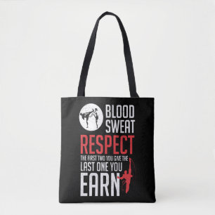 Tote Bag Sueur de sang Respecter le hapkido taekwondo karat