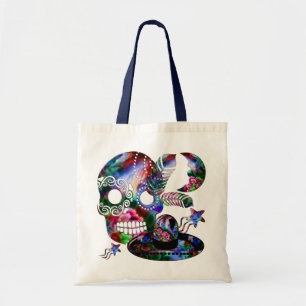 Tote Bag Sugarland Psychedelic Grinnin' Skull Mexicano