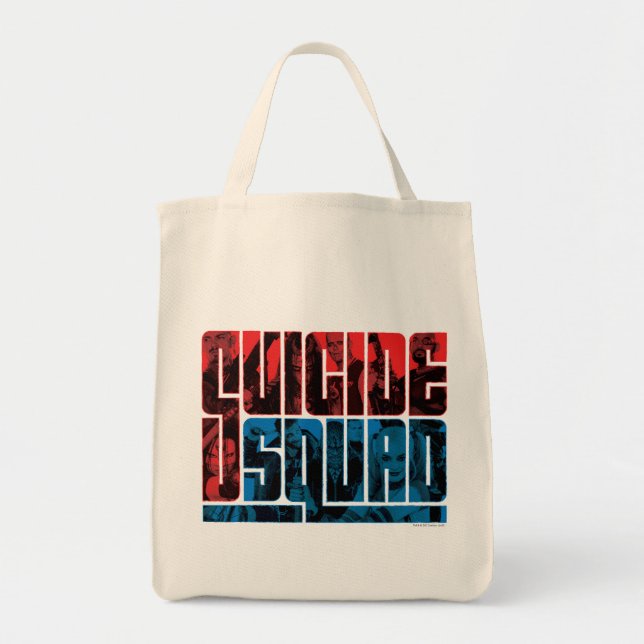 Tote Bag Suicide Squad | et logo bleu (Devant)