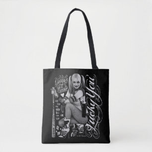 Tote Bag Suicide Squad Harley Quinn Typography Photo