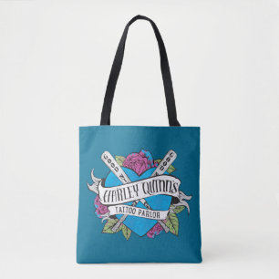 Tote Bag Suicide Squad   Harley Quinn's Tattoo Parlor Heart