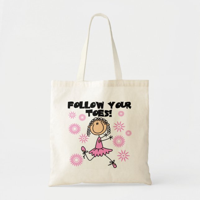 Tote Bag Suivez vos T-shirts et cadeaux de ballerine (Devant)