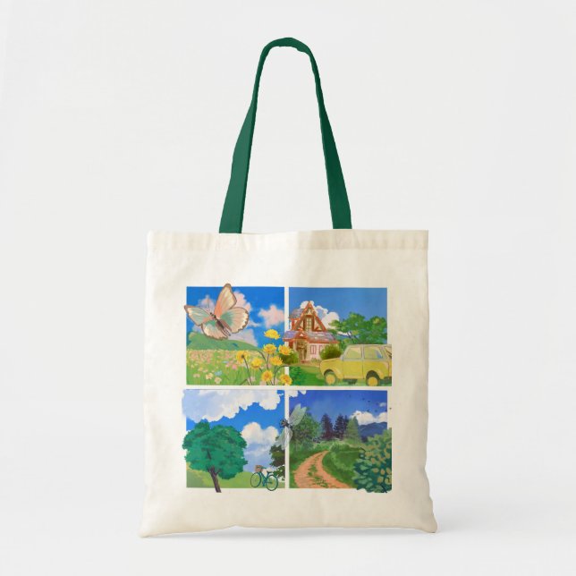 Tote Bag Summer Countryside Nature (Devant)