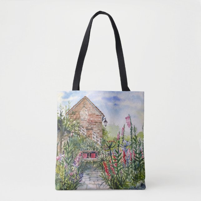 Tote Bag Summer Wildflower English Garden in York (Devant)