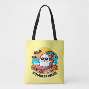 Tote Bag Summerween - fantôme sur le lit