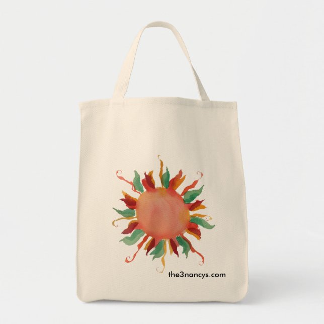 Tote Bag Sun heureux Fourre-tout organique (Devant)