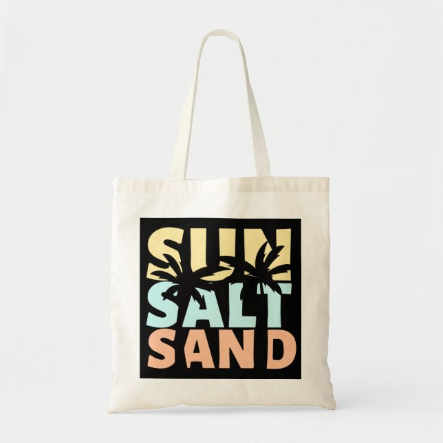 Tote Bag Sun Salt Sand Beach été (Devant)