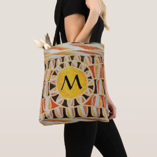 Tote Bag SUN SOLAIRE ÉNERGIE MONOGRAM Jaune Orange Noir