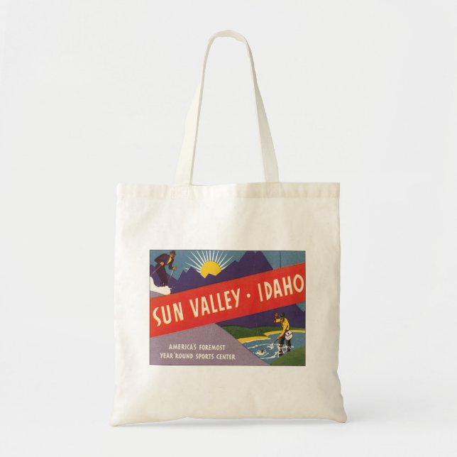 Tote Bag Sun Valley vintage Idaho (Devant)