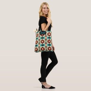 Tote Bag Sunburst à motifs amérindiens