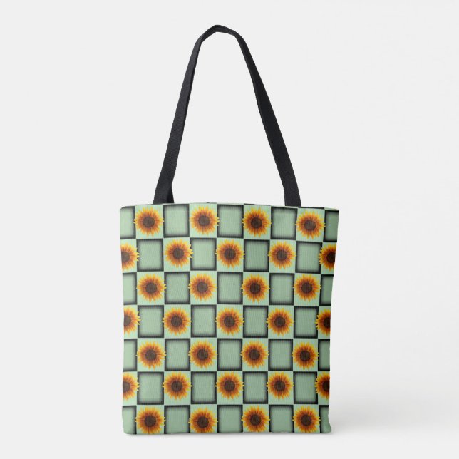 tote bag sunflowers (Back)