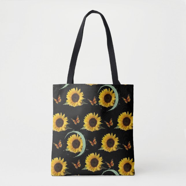 tote bag sunflowers (Front)