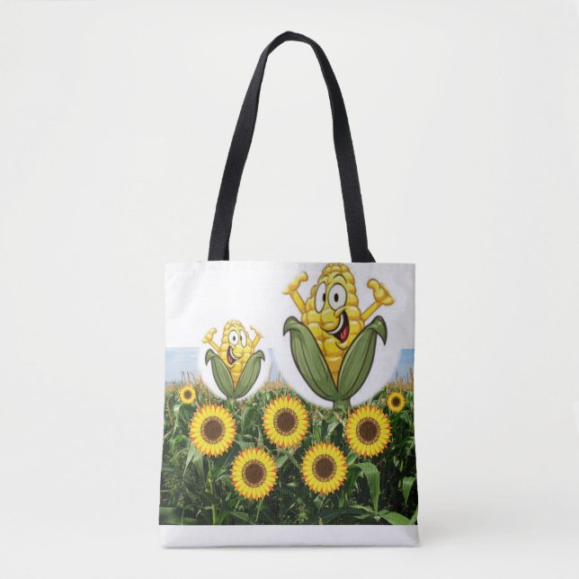 tote bag sunflowers (Front)