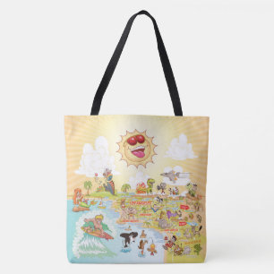 Tote Bag Sunny California Beach Paradise