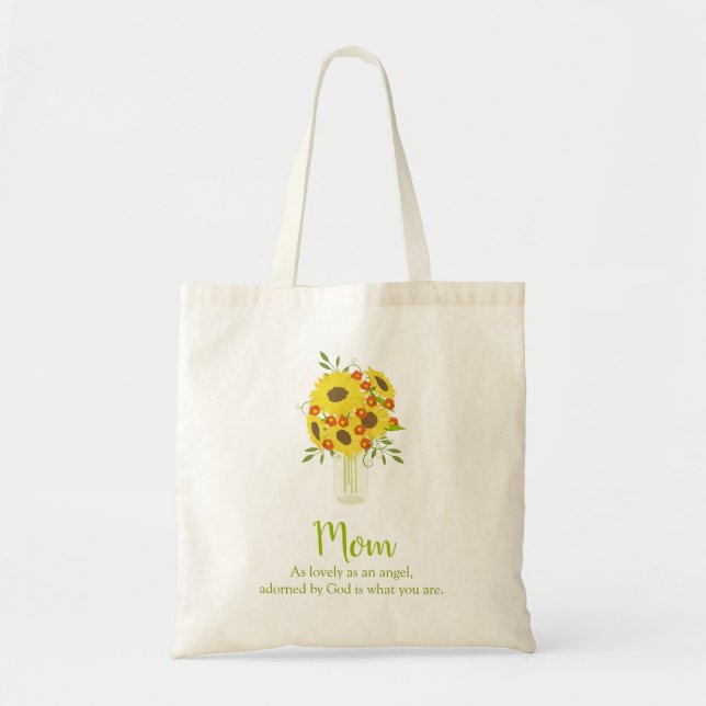 Tote Bag Sunny Sunflower Maman (Devant)