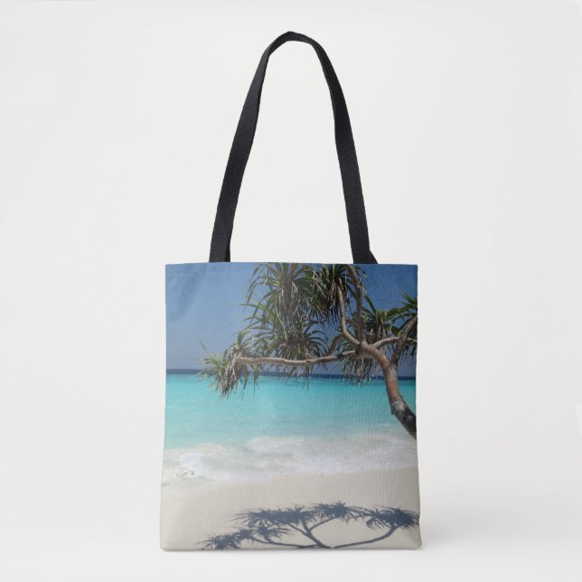 Tote Bag Sunny Tropical Beach Ocean Paradise (Devant)