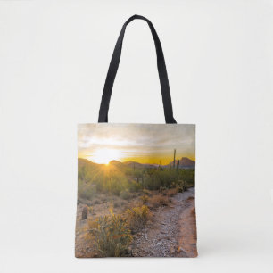 Tote Bag Sunrize sur le sentier de l'Arizona