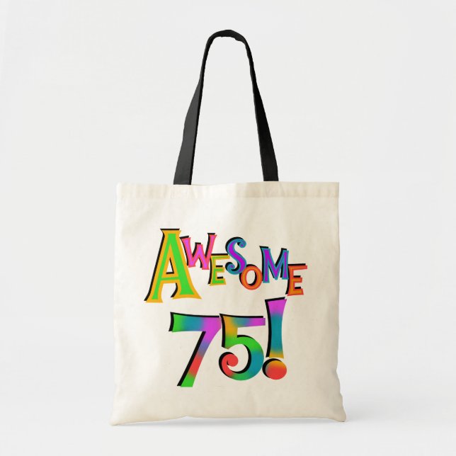 Tote Bag Super 75 T-shirts et cadeaux d'anniversaire (Devant)