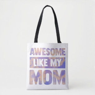 Tote Bag Super comme ma mère jumelant mère famille jour ki
