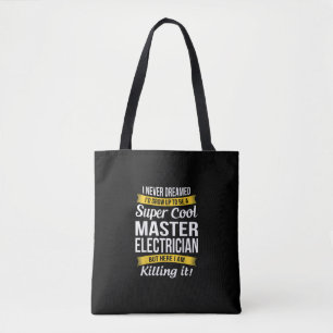 Tote Bag Super Cool Master Electrician Funny Cadeau