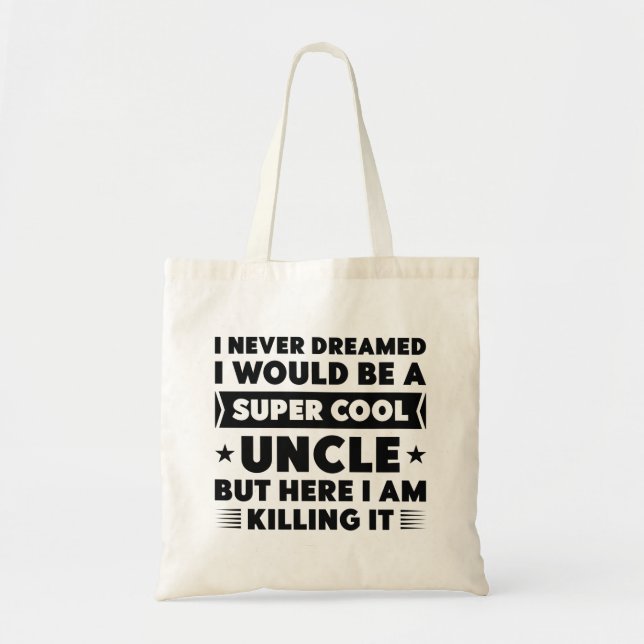 Tote Bag Super Cool oncle (Devant)
